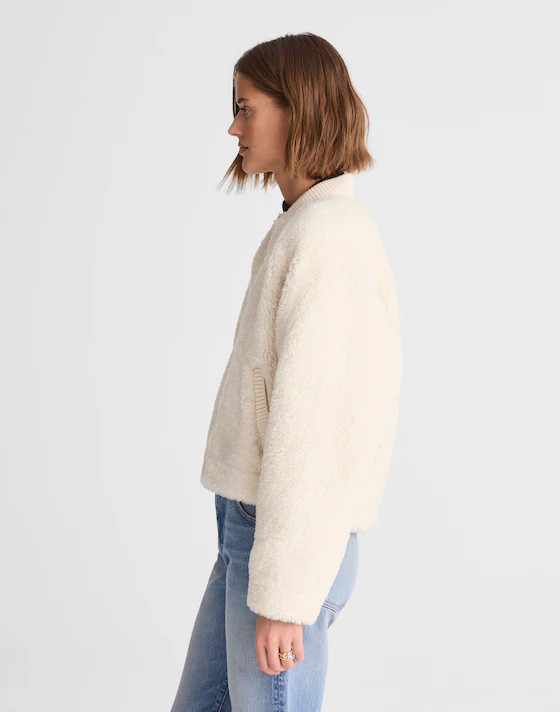 Bomber Jacket in Sherpa | Madewell