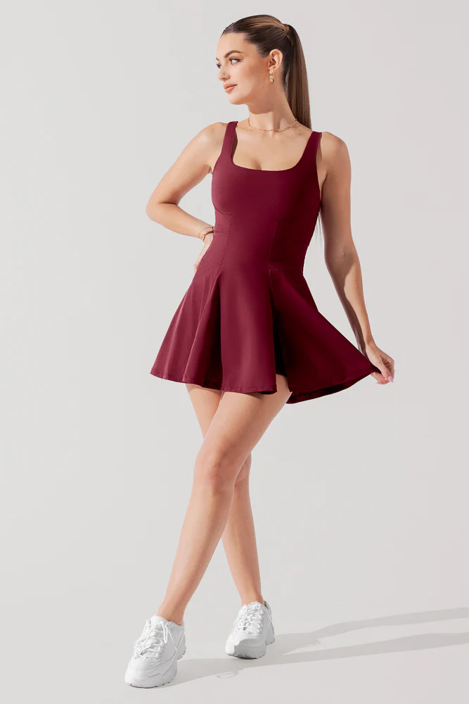 Tie-Breaker Superdress™ - Crimson | POPFLEX