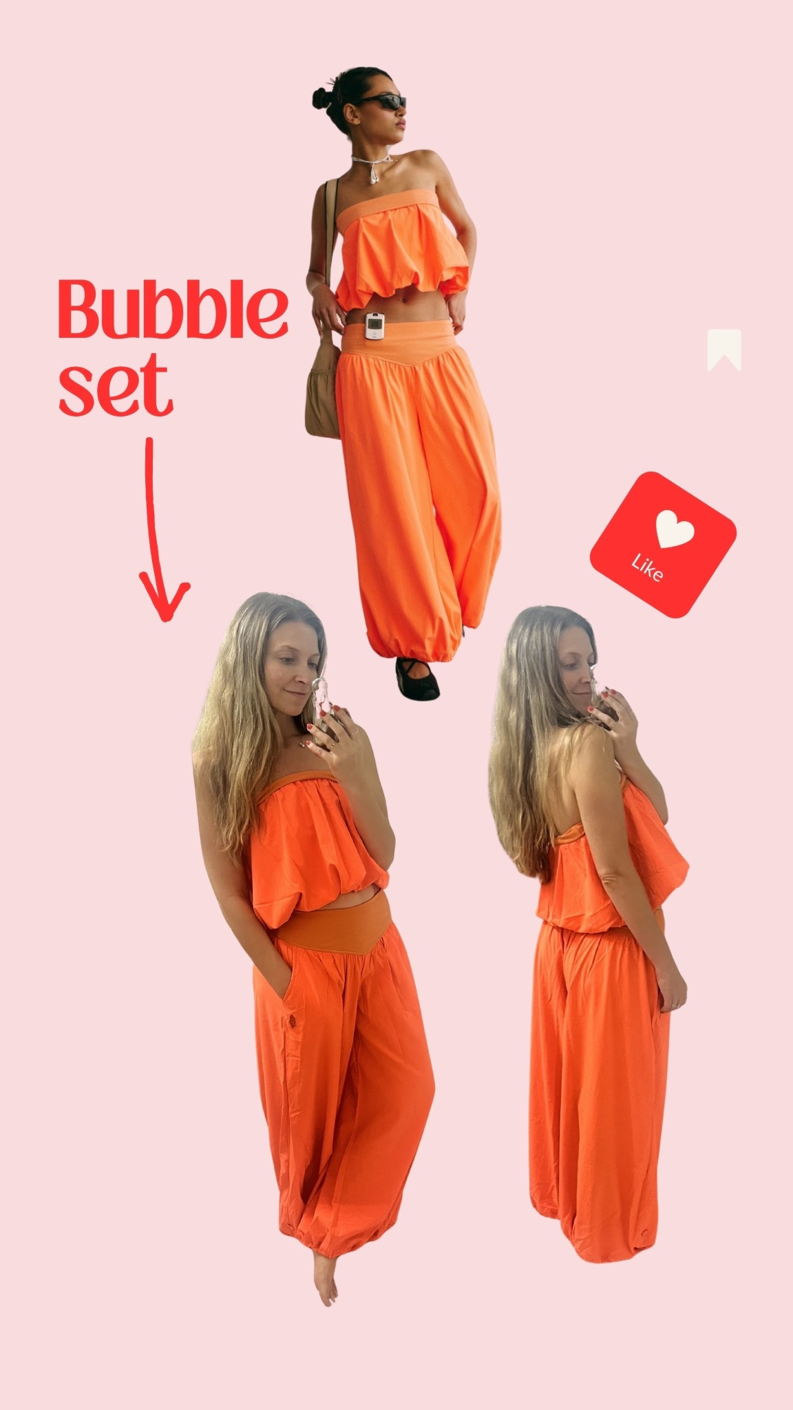 Parachute pants- bubble set outfit dreams. 🪸