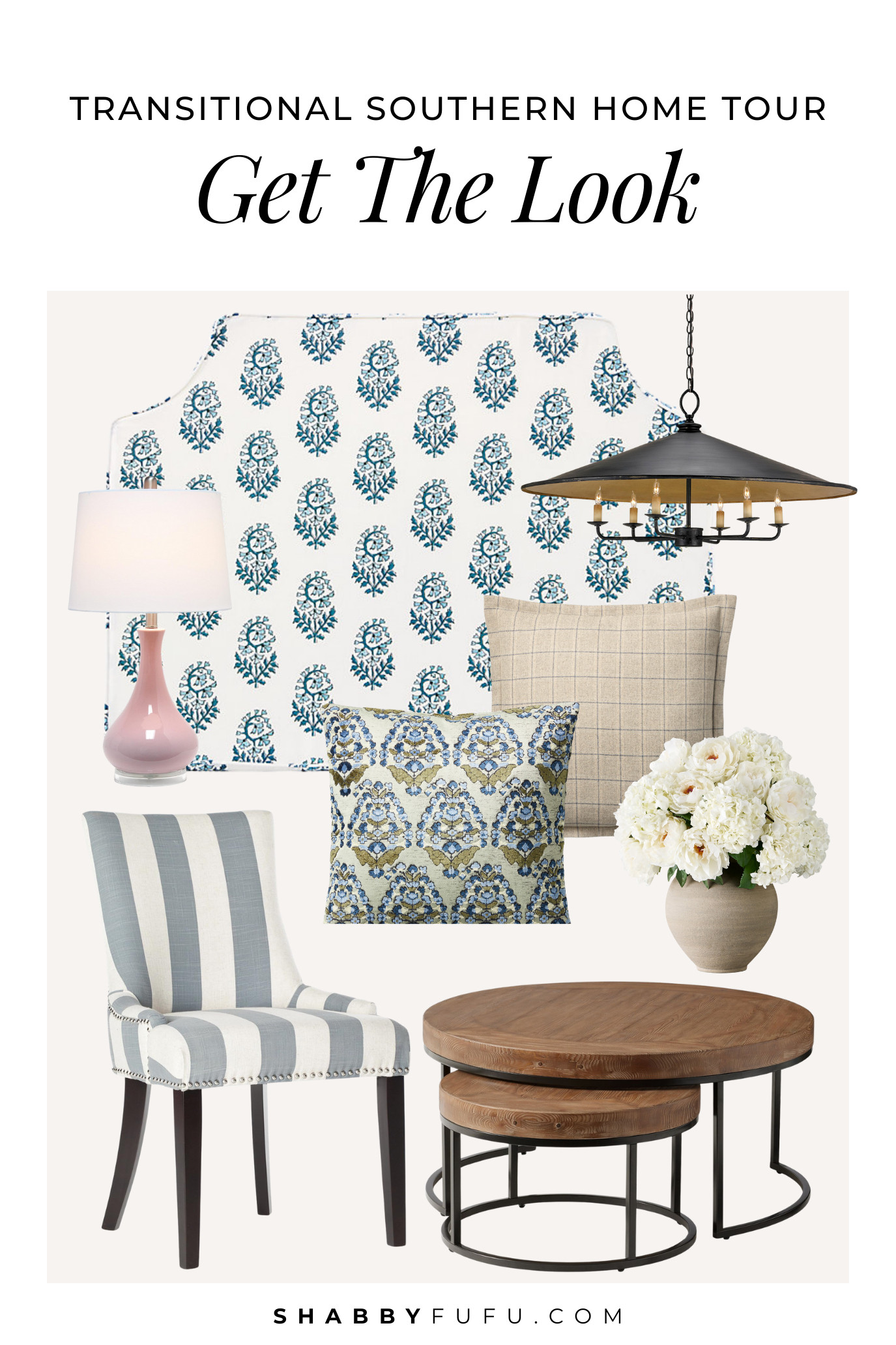 Inspired by Shabby's latest home tour? Get the look with these warm wood, soft blues, clean lines, and classic little details! 

 

#LTKSeasonal #LTKU #LTKHome