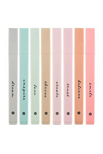 DIVERSEBEE Bible Highlighters with Soft Chisel Tip, 8 Pack Assorted Colors Pens No Bleed, Quick D... | Amazon (US)