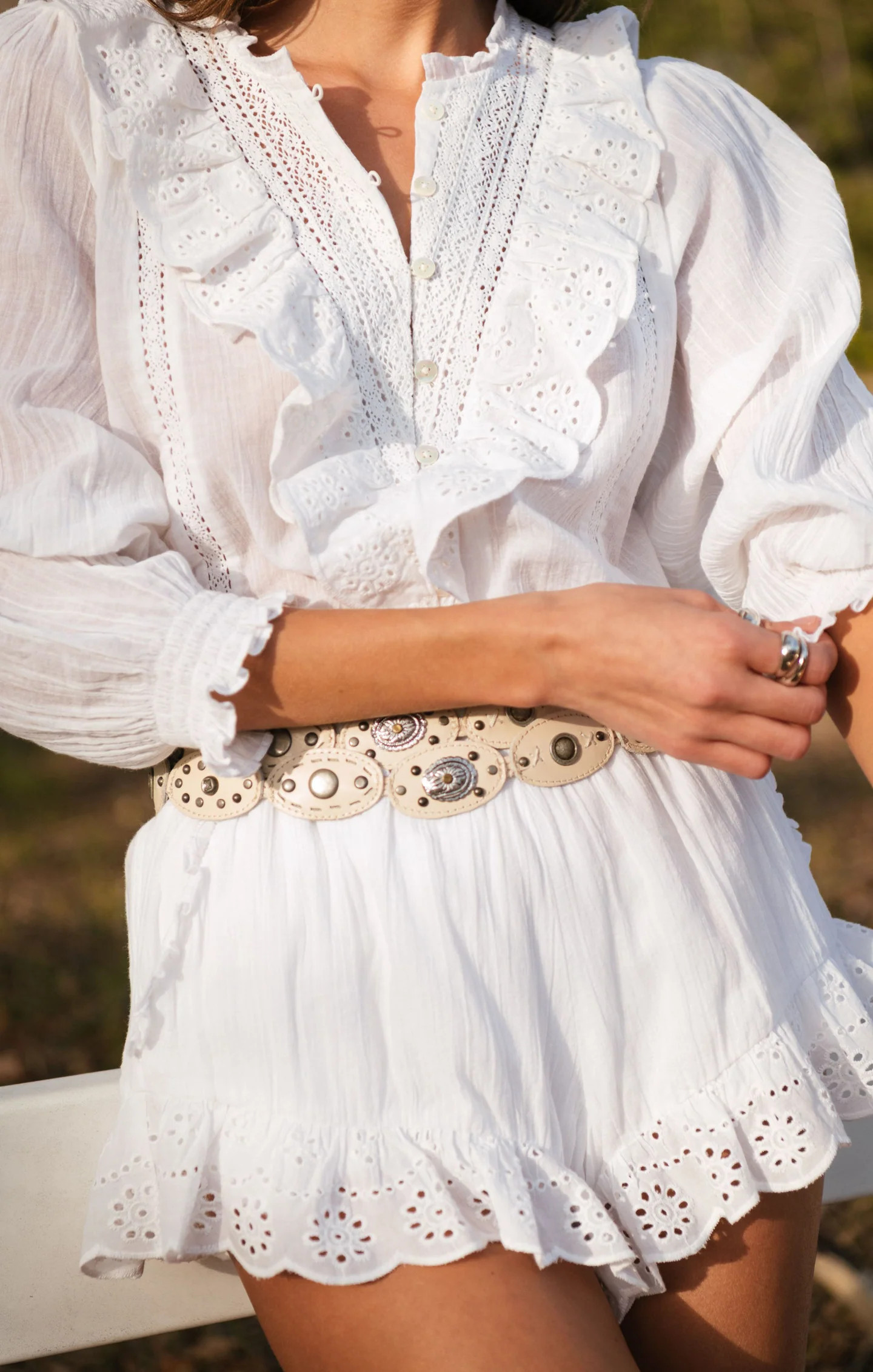 French Blouse ~ White Eyelet | Show Me Your Mumu