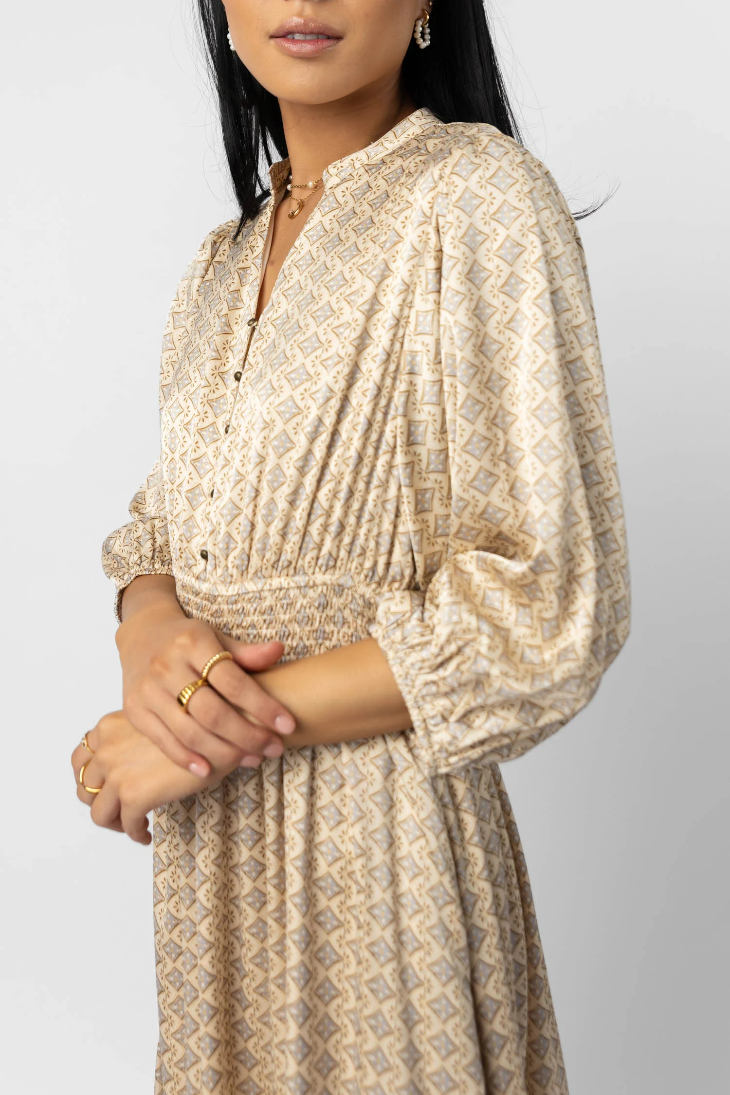 Zaria Midi Dress - böhme | Böhme US