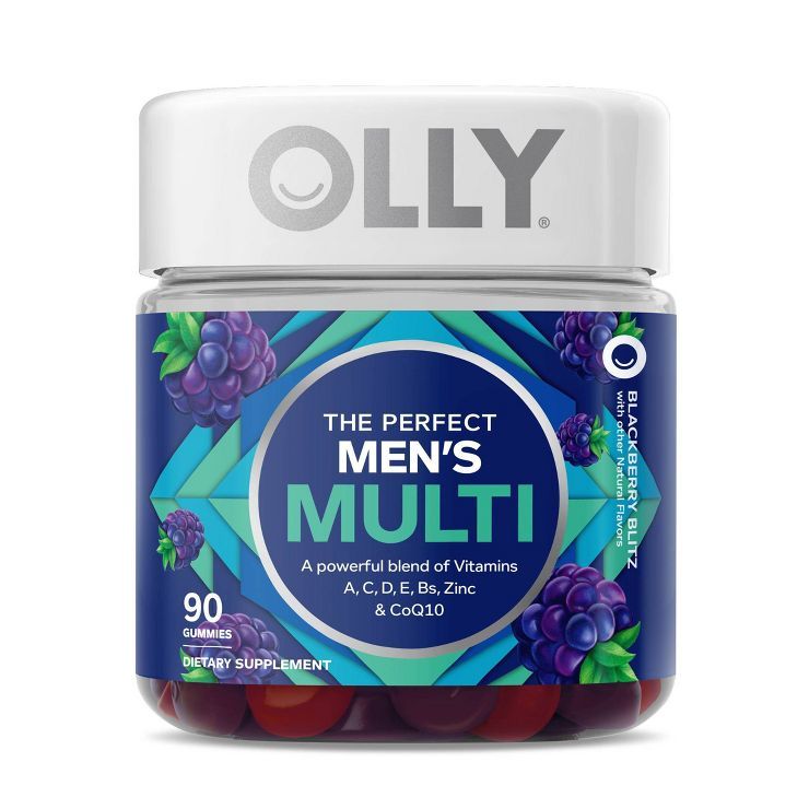 Olly Men's Multivitamin Gummy - Blackberry Blitz - 90ct | Target