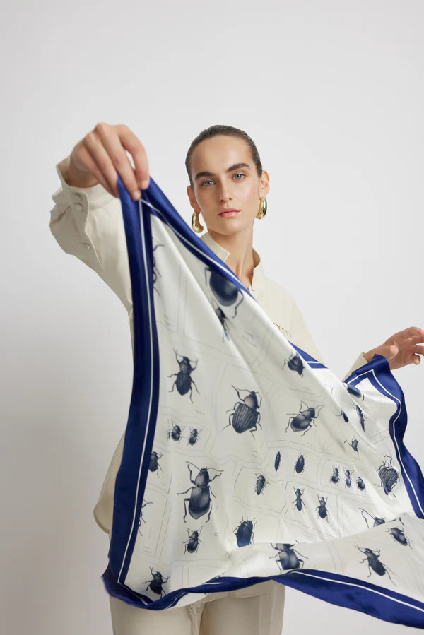 Beetle Silk Scarf - Beetle Print | Sunset Lover