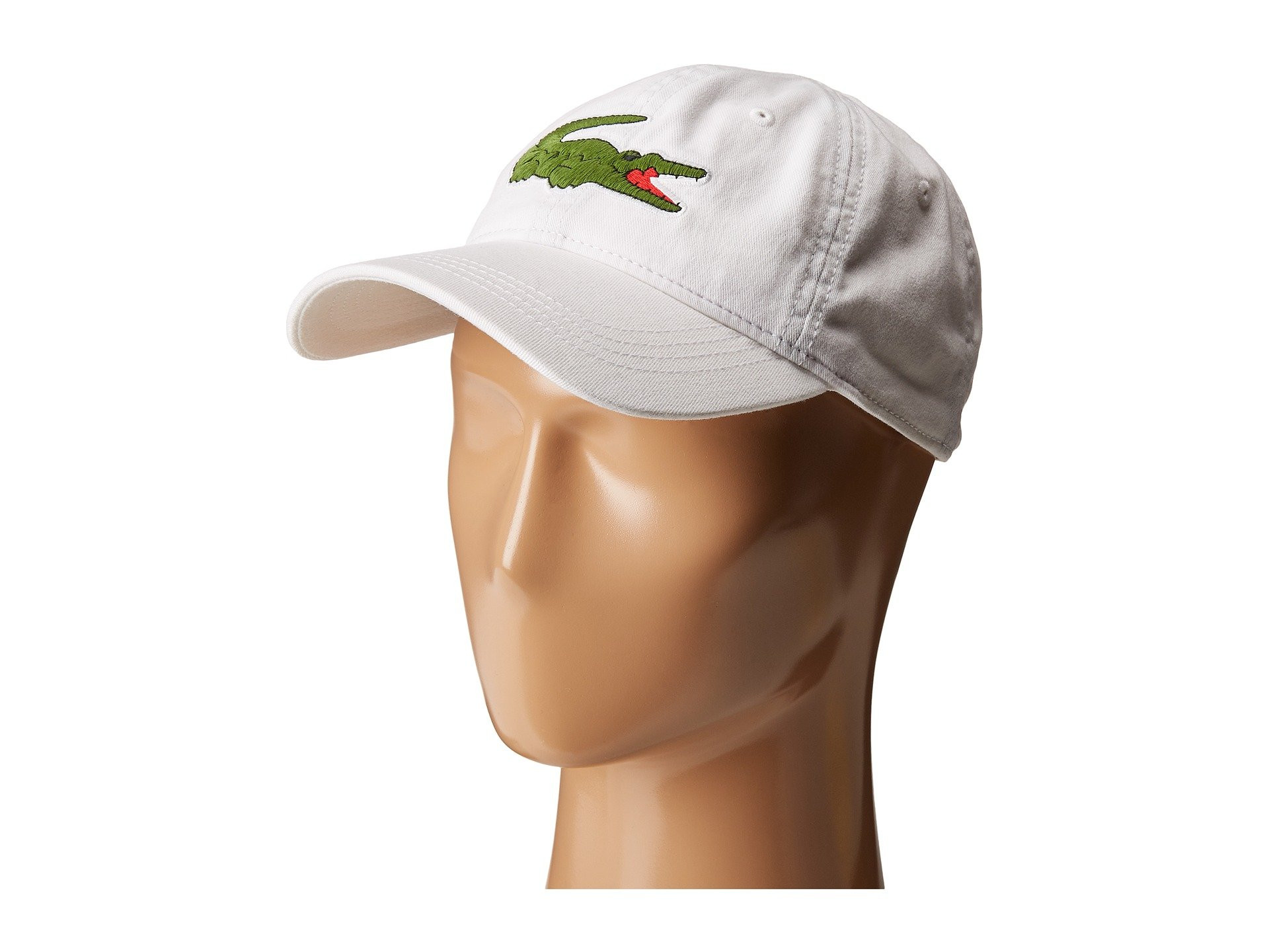 Lacoste Big Croc Gabardine Cap | Zappos
