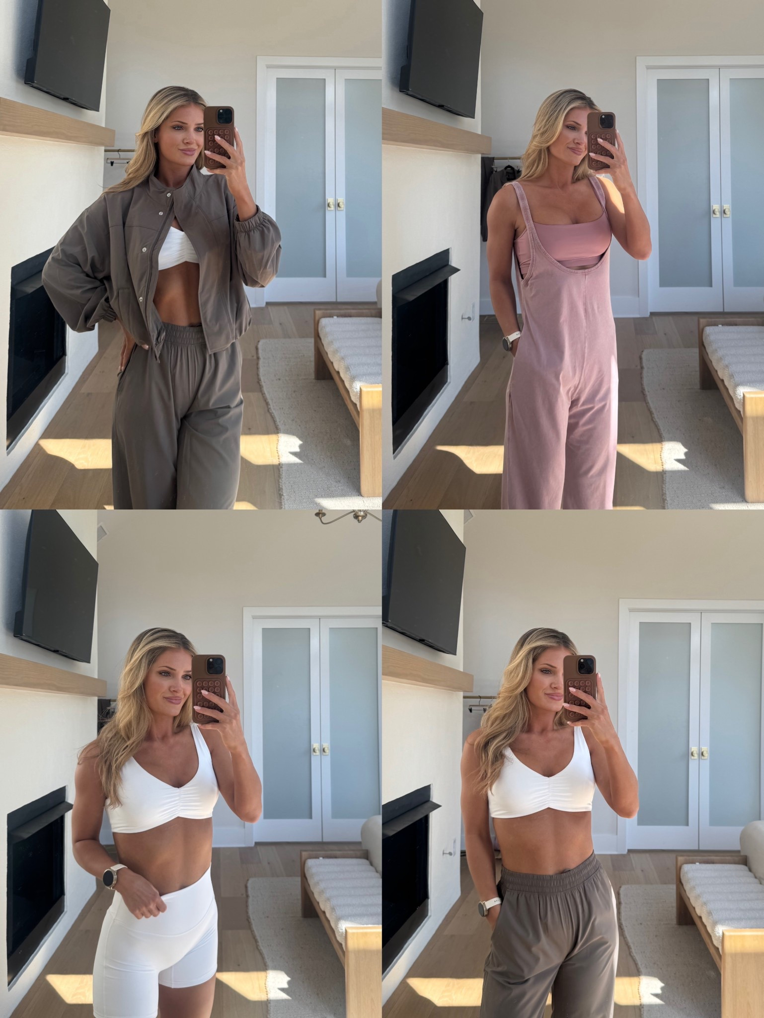 which look is your favorite? This jogger set is so lightweight and comfy! Wearing size small!

@abercrombie #abercrombiepartner 