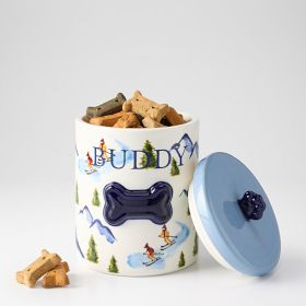 Ceramic Dog Treat Jar | Mark and Graham