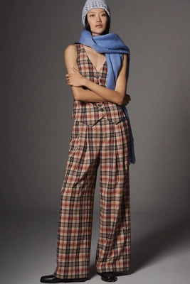 The Avery Sparkle Pleated Wide-Leg Trousers by Maeve | Anthropologie (US)