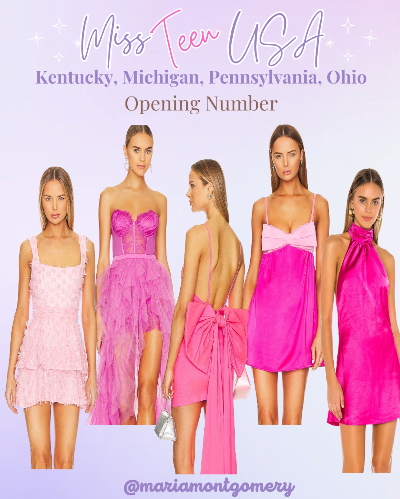 Miss TEEN USA preliminary opening number wear!

Pageant
Pink dress
Resort wear
Vacation outfits
Wedding guest dress
Wedding guest 


#LTKparties #LTKwedding #LTKstyletip