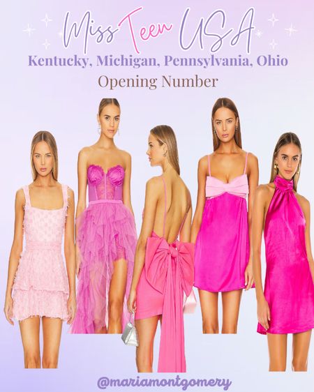 Miss TEEN USA preliminary opening number wear!

Pageant
Pink dress
Resort wear
Vacation outfits
Wedding guest dress
Wedding guest 


#LTKparties #LTKwedding #LTKstyletip
