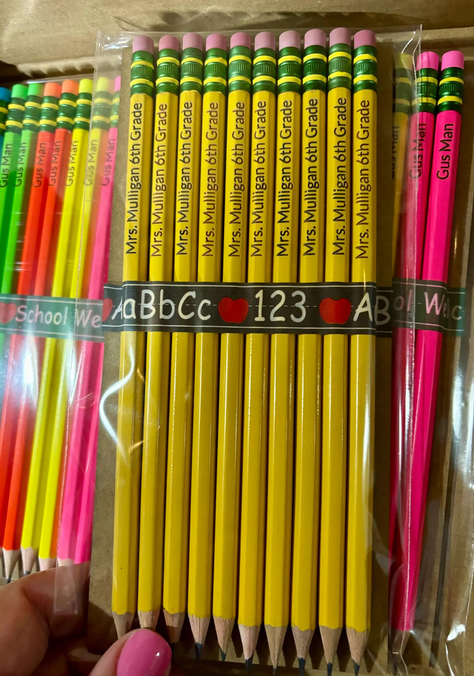 Personalized Pastel Pencils, Engraved Ticonderoga, Teacher Gift | Etsy (Global)