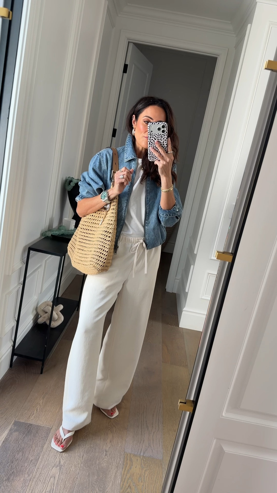 Raffia totes from office to beach side! 
@michaelkors #michaelkors #mkpartner

#LTKSeasonal #LTKOver40