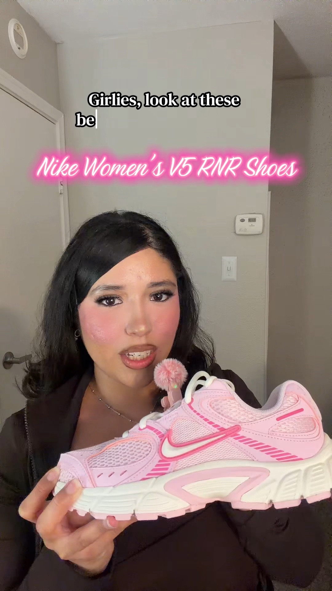 Nike v5 rnr pink foam shoes 🎀💌🌸🌷 they are so comfy and snug! 