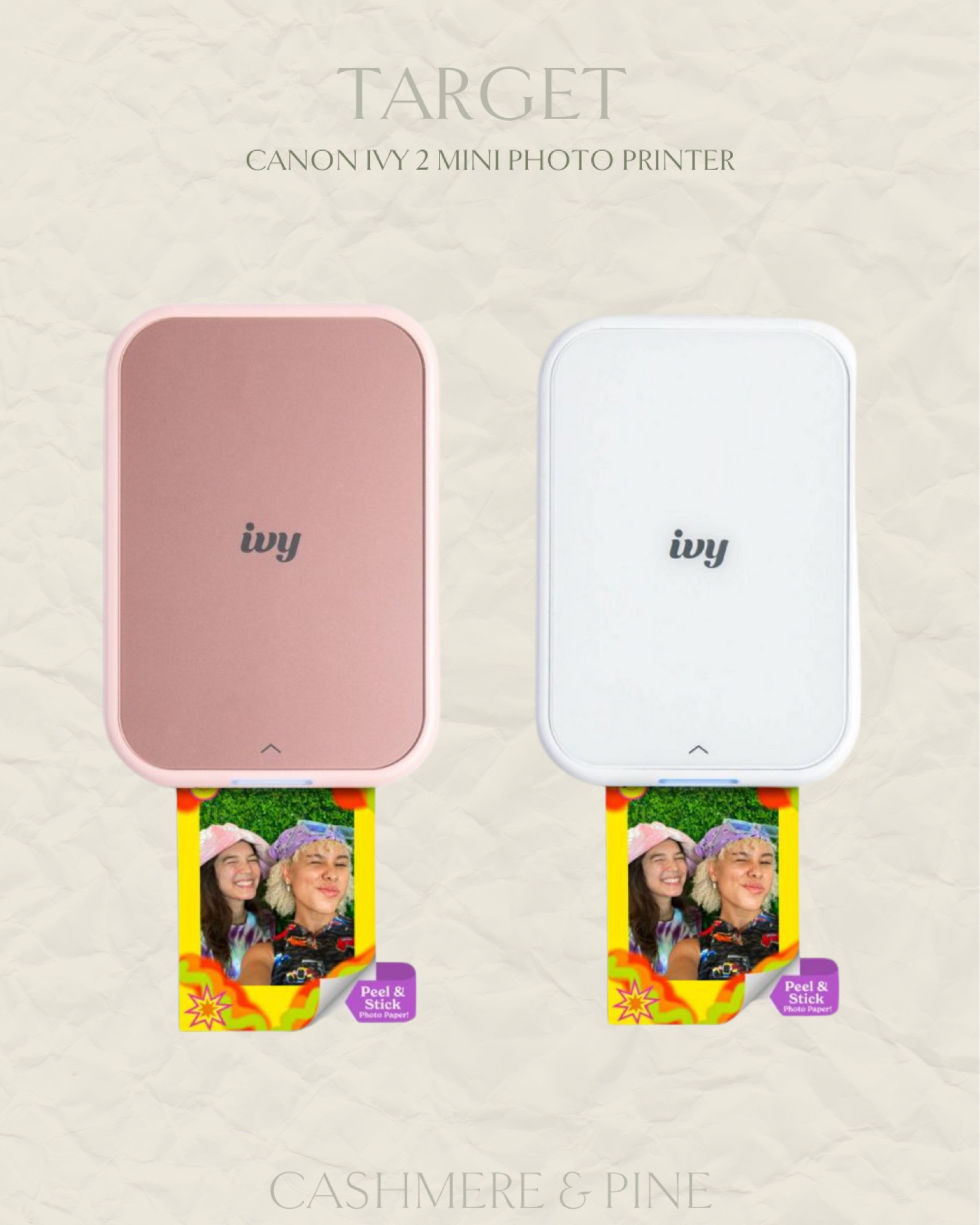 Canon Ivy 2 Mini Photo Printer - Pink : Target