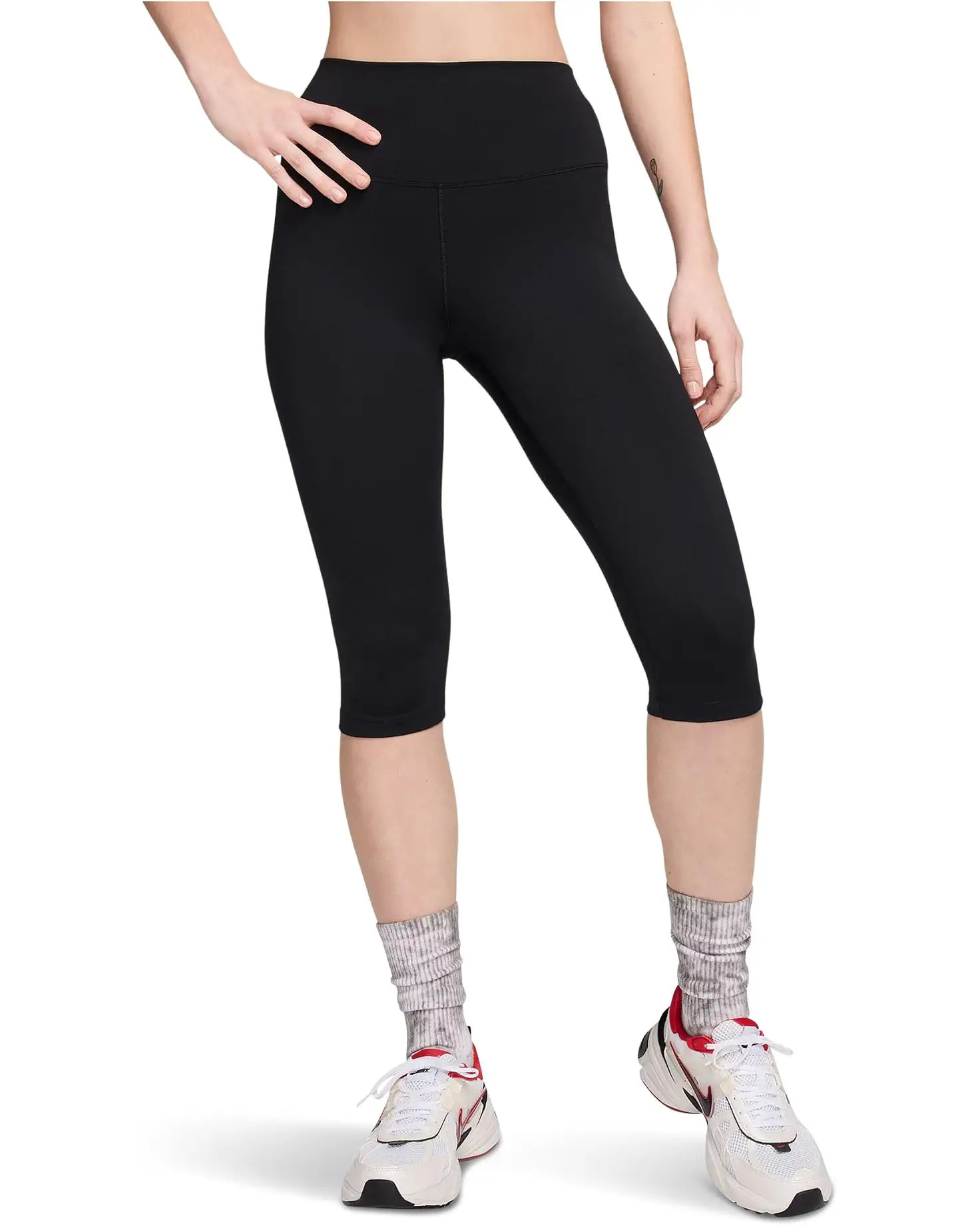 Women's Nike Dri-FIT One High-Waisted Capri Leggings | Zappos.com