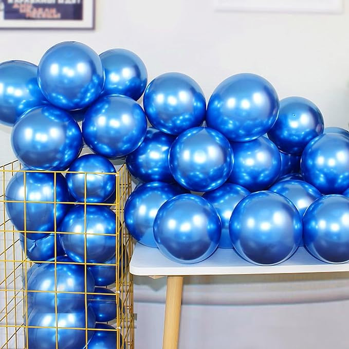 COLORFUL ELVES 12 Inch 100 Pcs Latex Metallic Chrome Balloons Helium Shiny Thicken Balloons Party... | Amazon (US)