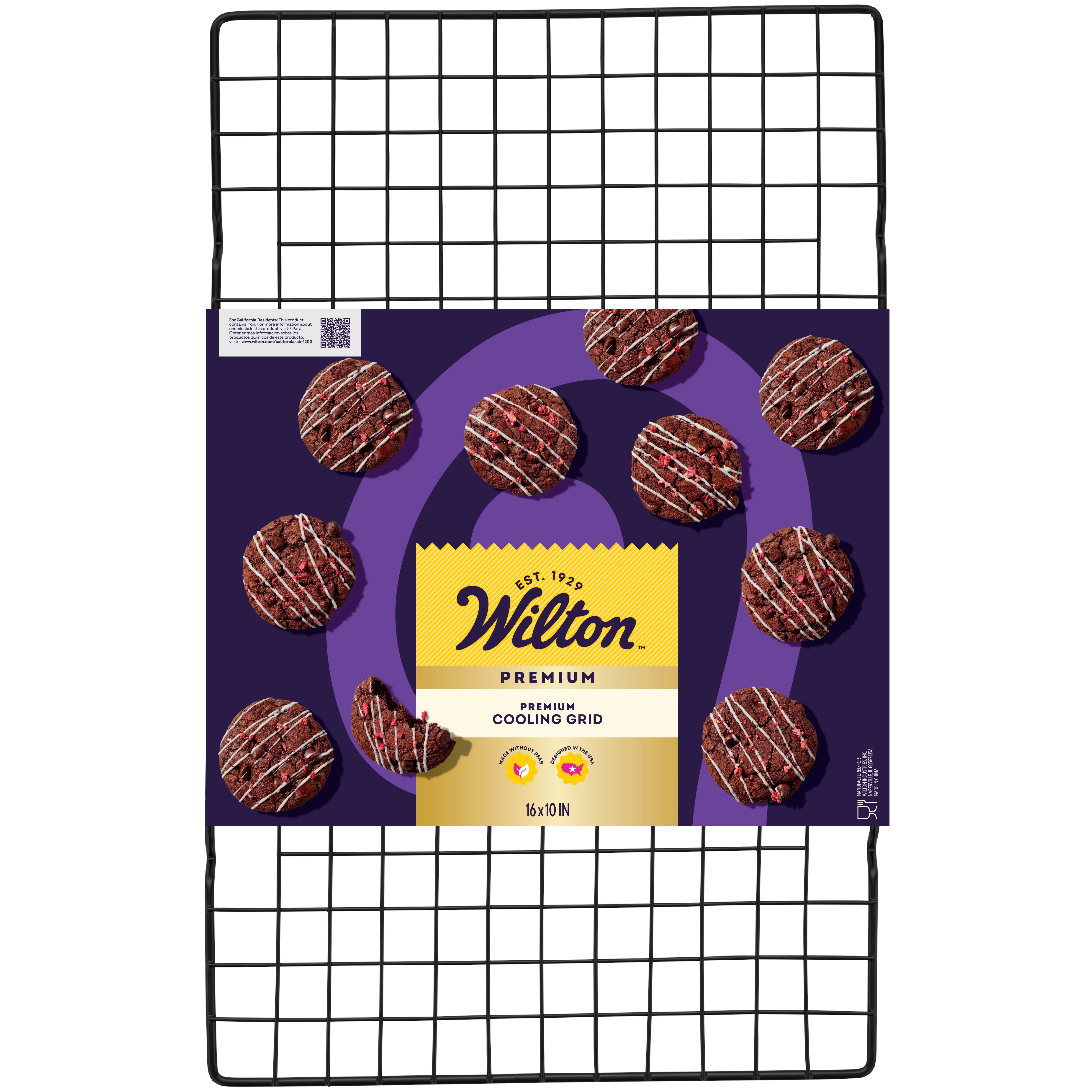 Wilton Premium Rectangular Cooling Grid Rack Checkered Grid 16" Length x 10" Width, Packaging May... | Walmart (US)
