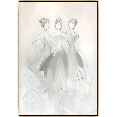 Walking on a Stage I by Janice Sandler - Painting Print on Canvas | Wayfair North America