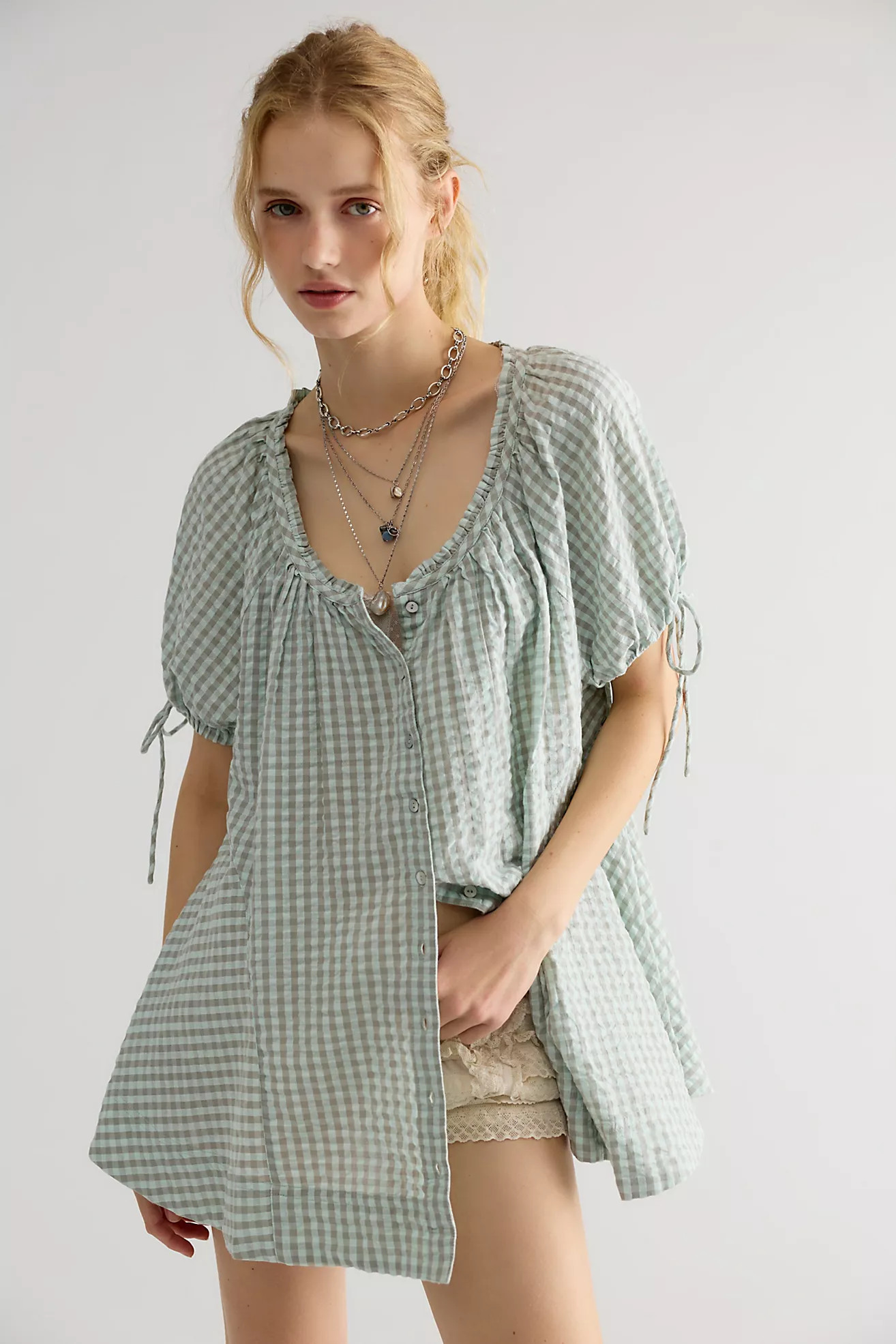 Farley Gingham Tunic | Free People (Global - UK&FR Excluded)