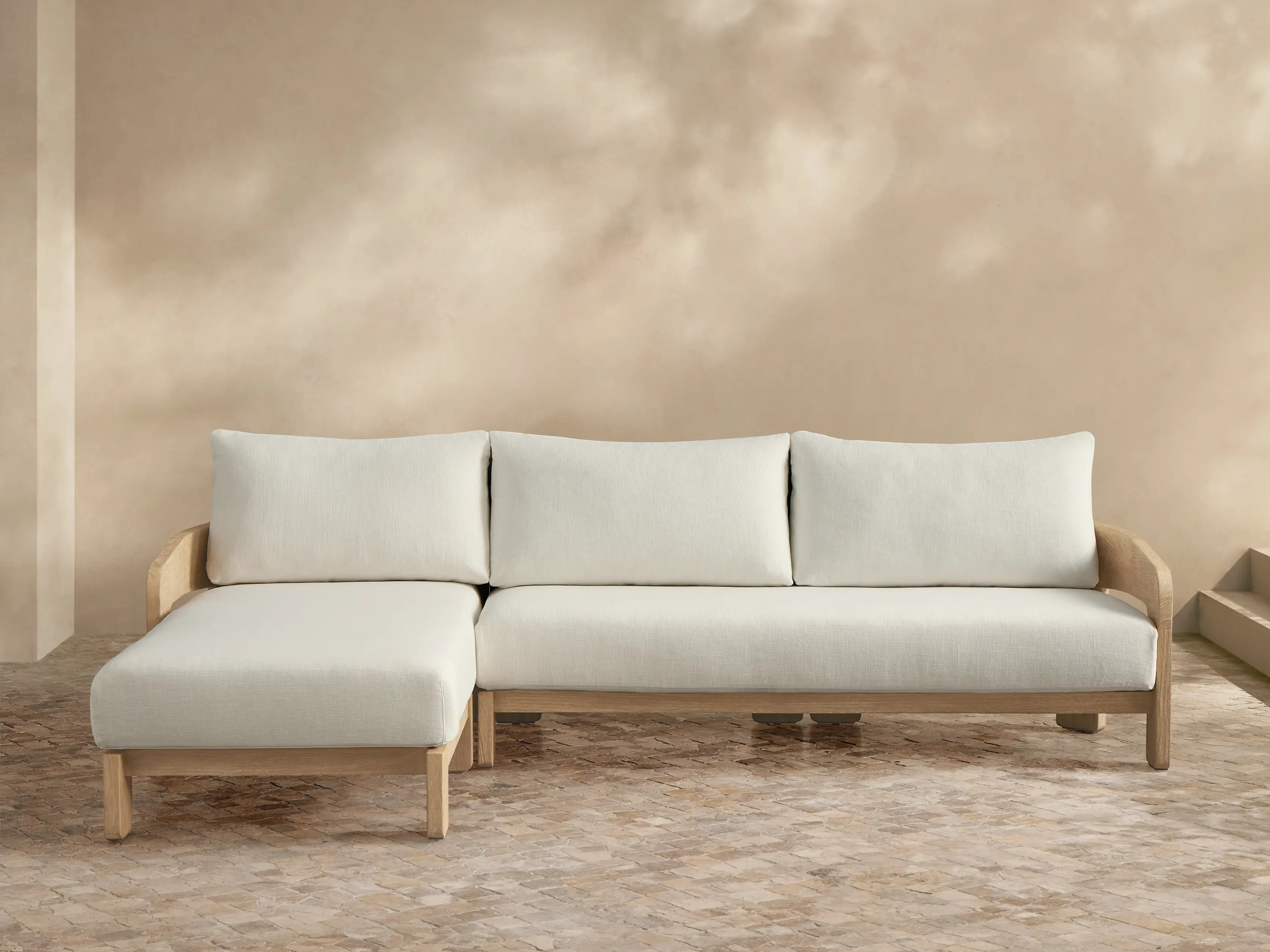 Anami Outdoor Two-Piece Chaise Sectional | Arhaus