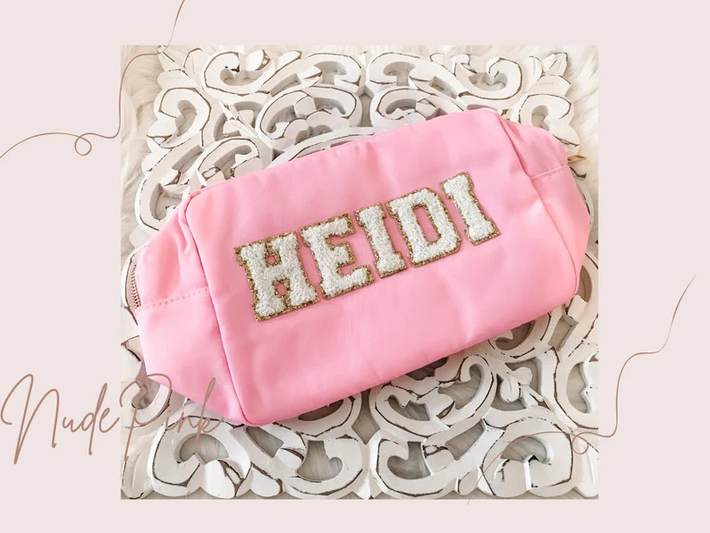 X-Large Customized Cosmetic Toiletry Bag, Travel Bag, Personalized Bag, Bridesmaid Gift, Birthday... | Etsy (US)