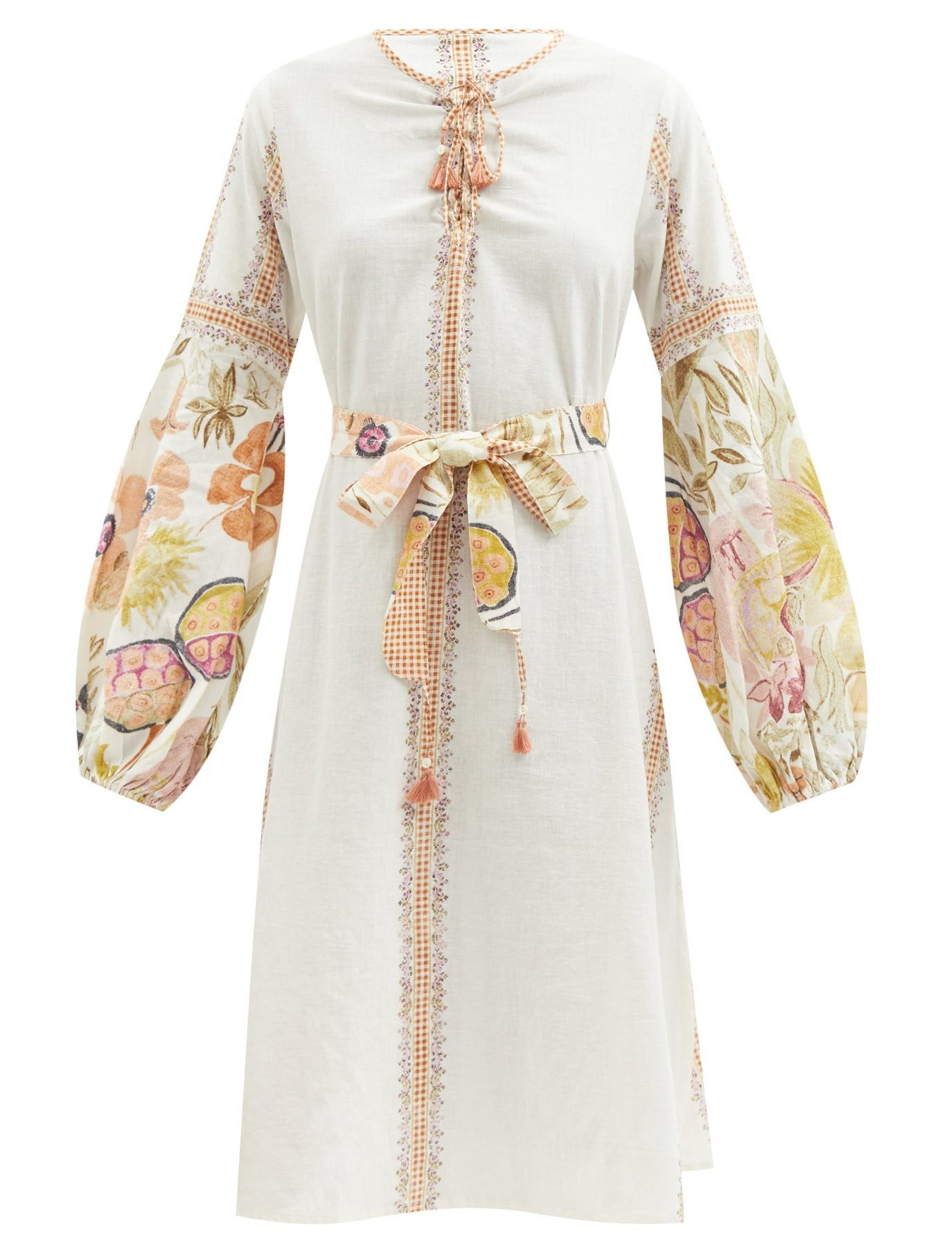 Fabienne floral-print cotton-khadi midi dress | Matches (US)