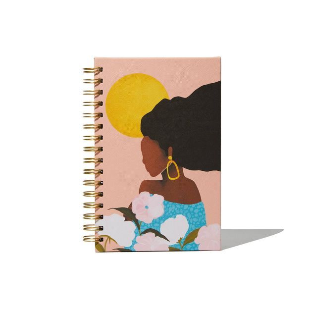 Ruled Journal 5.5"x8.5" Girl In Bloom - Be Rooted x Melissa Koby | Target
