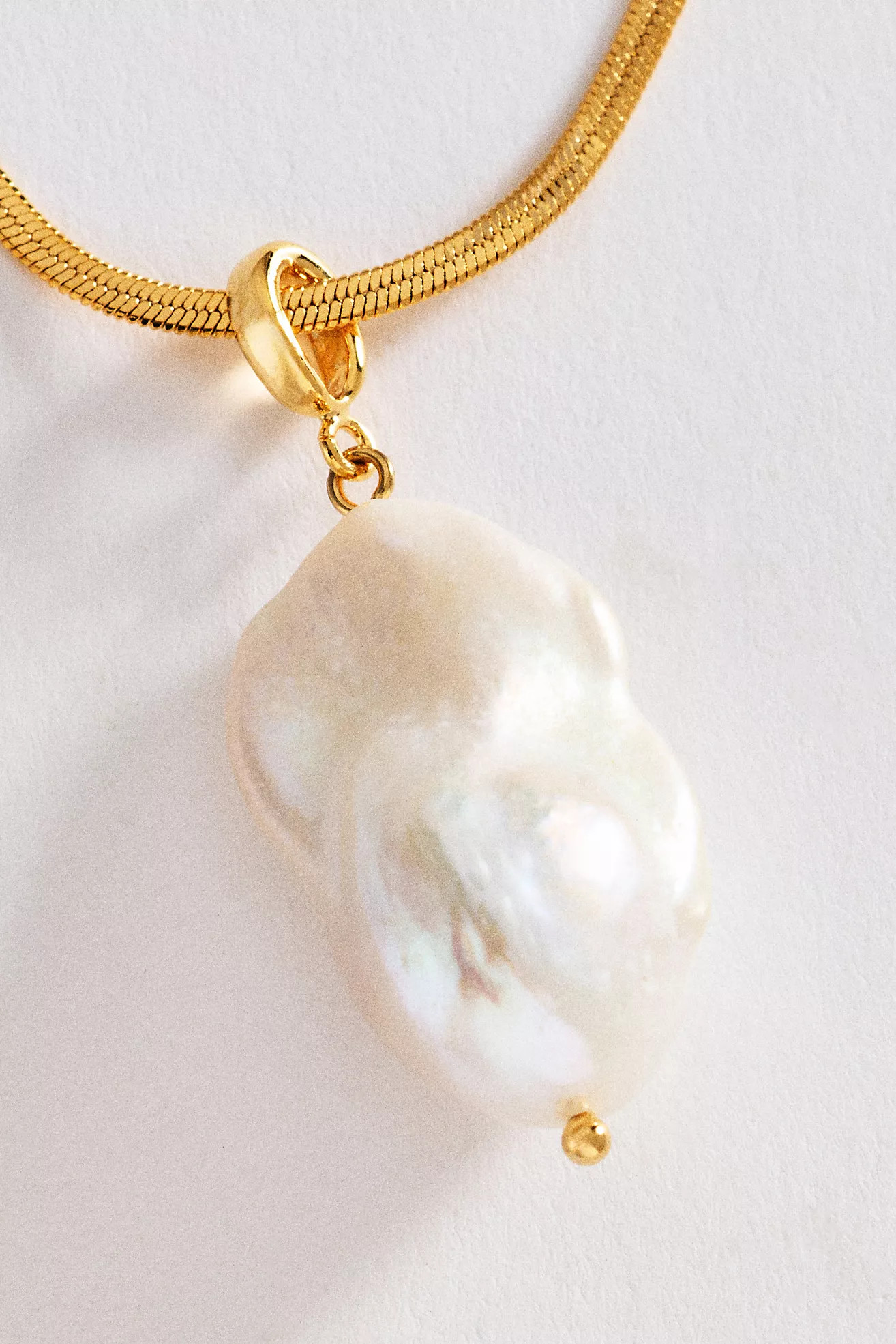 Organic Freshwater Pearl Pendant Necklace | Anthropologie (US)