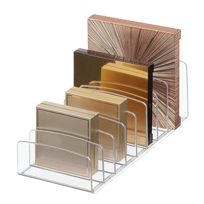 iDesign Clarity Vertical Plastic Palette Organizer for Storage of Cosmetics, Makeup, and Accessor... | Amazon (US)