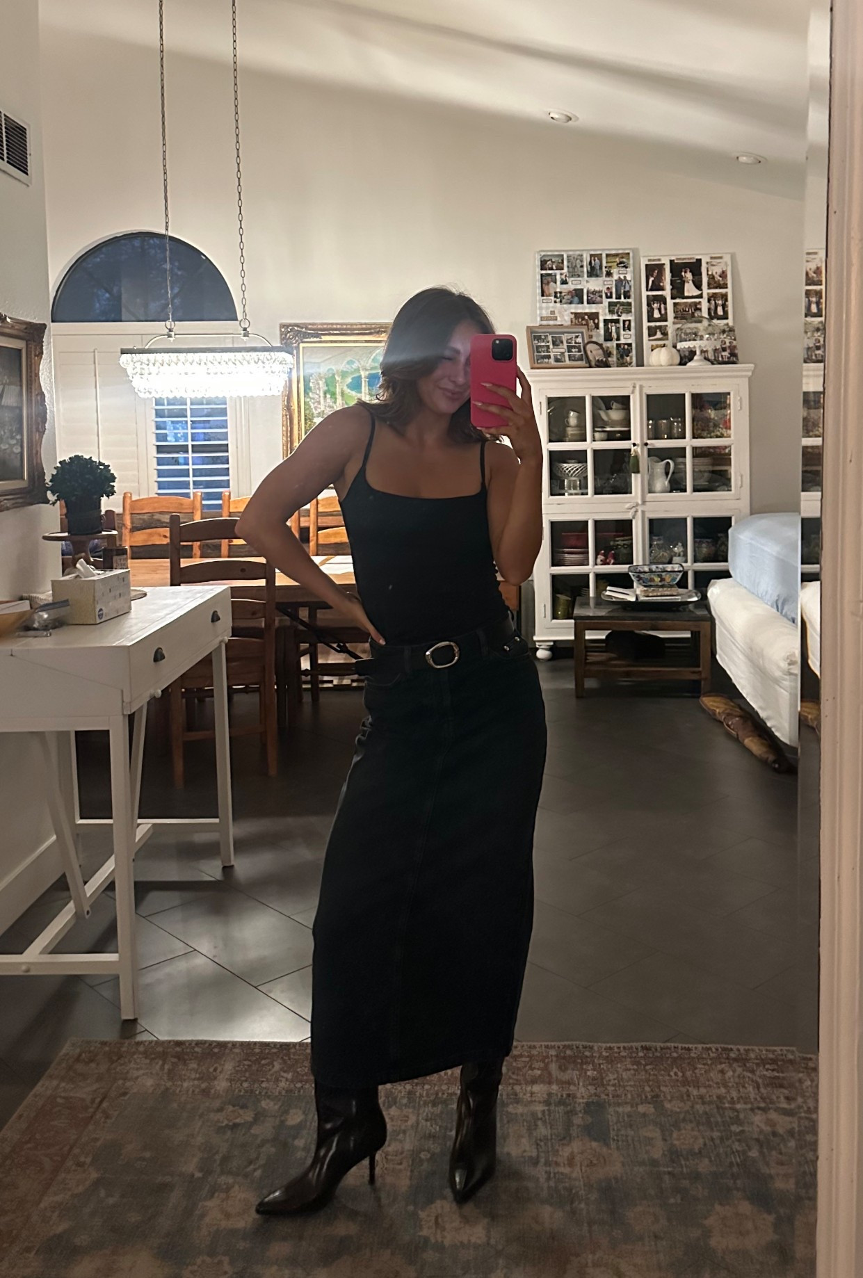 Outfit I wore for a bridal shower! Simple yet elegant ✨✨ 

SKIRT IS ON SALE & I also linked the belt in both colors bc I love them, I wear them daily & they’re from target for a great price. Also the boots are sold out so I linked two similar! ALSO THE CAMI TANK HAS PADDING so that’s a must 

#targetfinds 

#LTKGiftGuide #LTKStyleTip #LTKgrwm