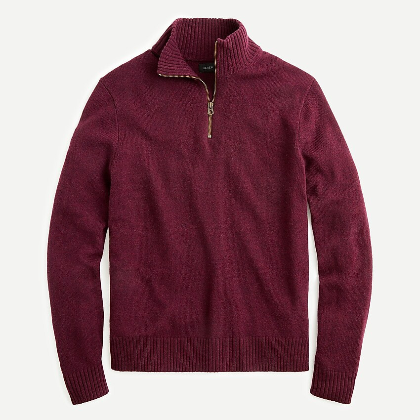 Rugged merino wool half-zip sweater | J. Crew US