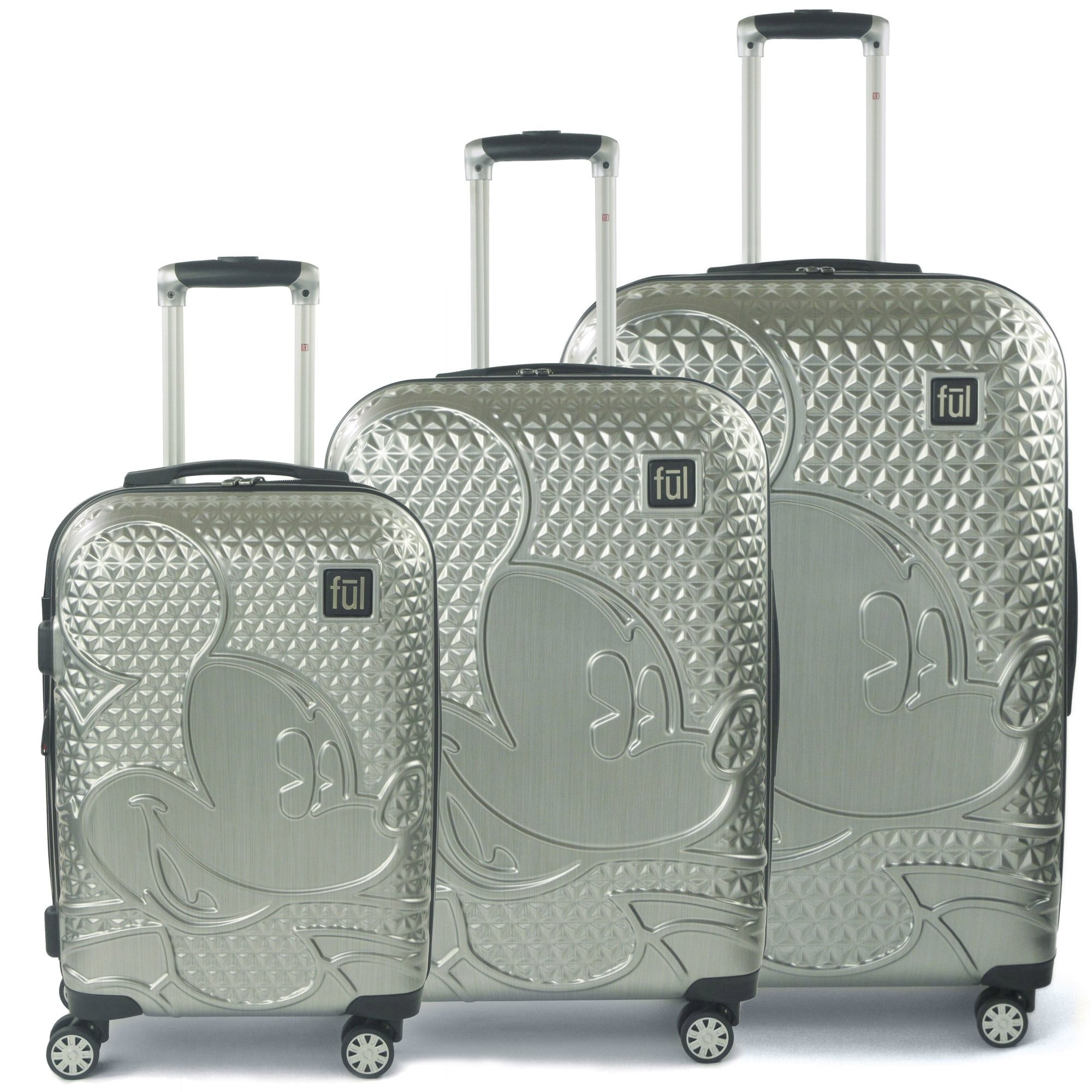 Disney Mickey Mouse Hard Rolling Suitcases 3Pcs Set FŪL 21" 25" 29" | ZAFUL (Global)