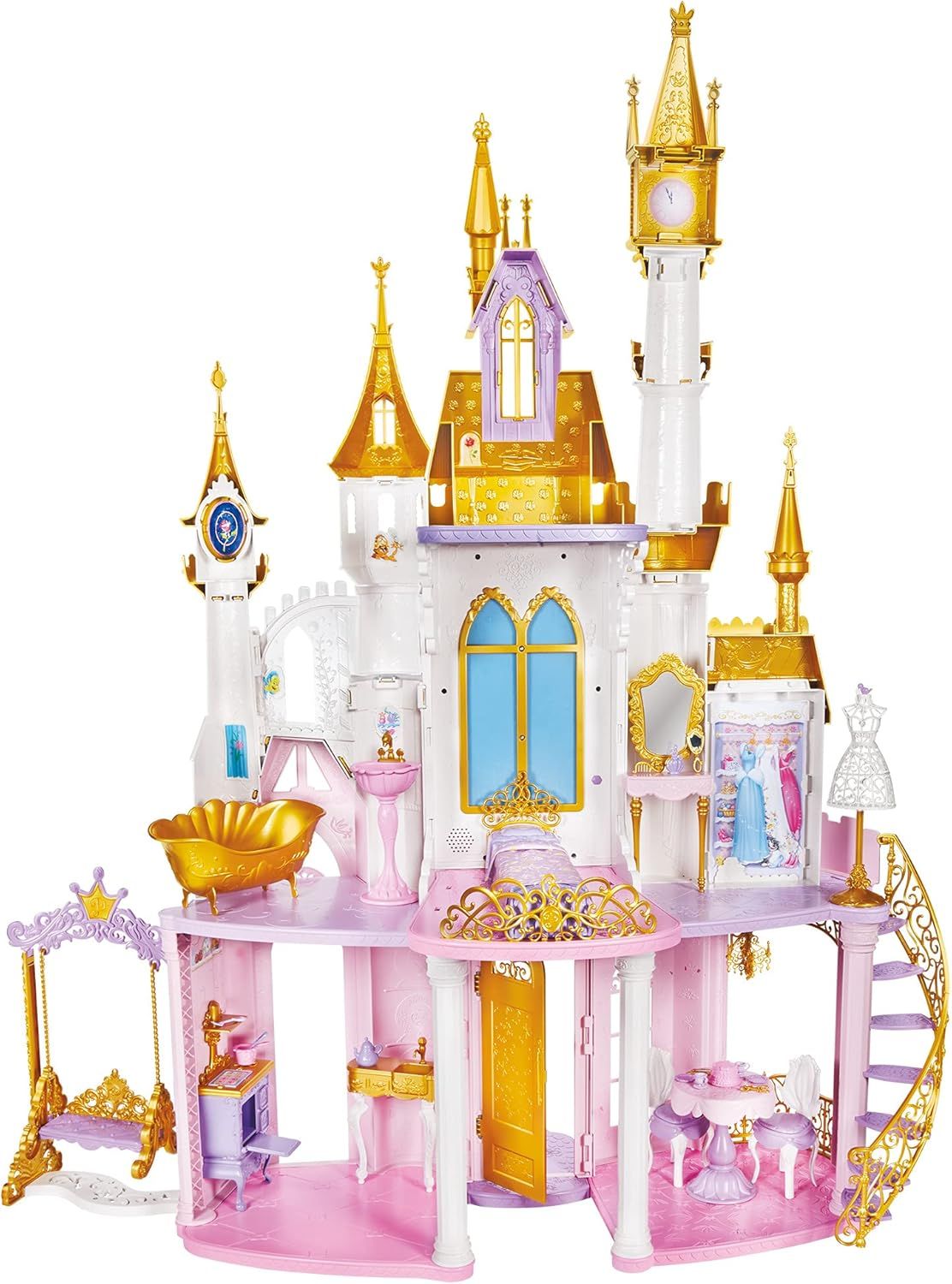 Disney Princess Ultimate Celebration Castle, 4 Feet Tall Doll House with Furniture and Accessorie... | Amazon (US)