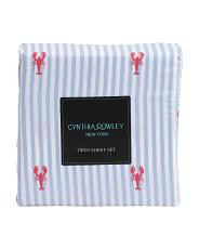 Lobster Stripe Sheet Set | TJ Maxx