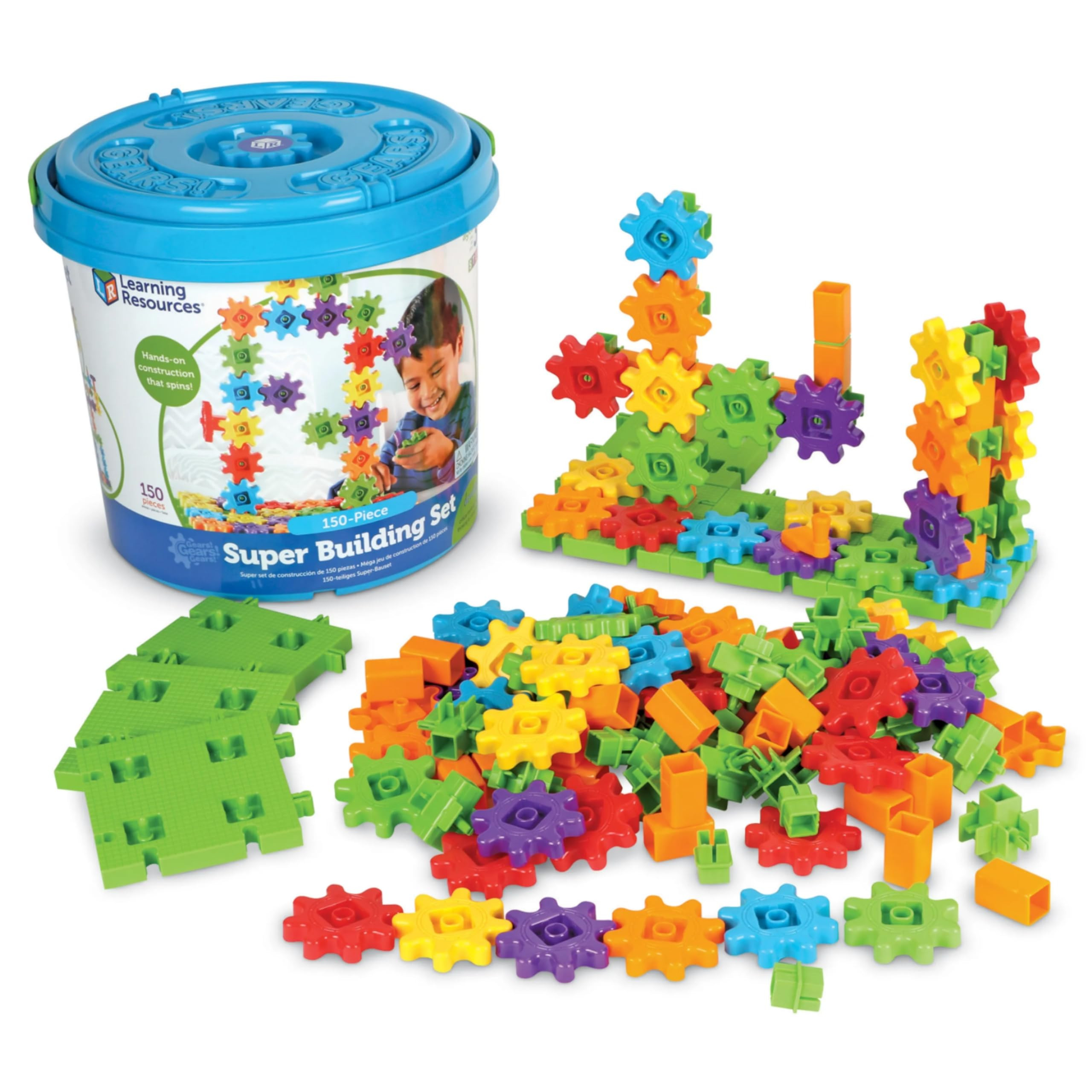 Learning Resources Gears! Gears! Gears! Super Building Toy Set, STEM Toys, Construction Toys, Gea... | Amazon (US)