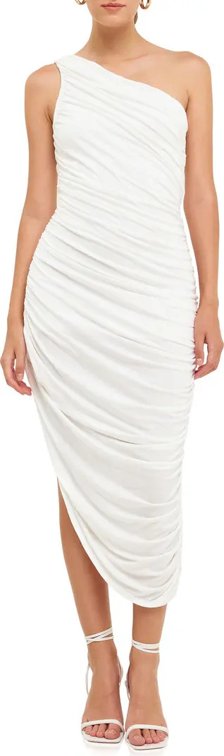 One-Shoulder Asymmetric Jersey Dress | Nordstrom