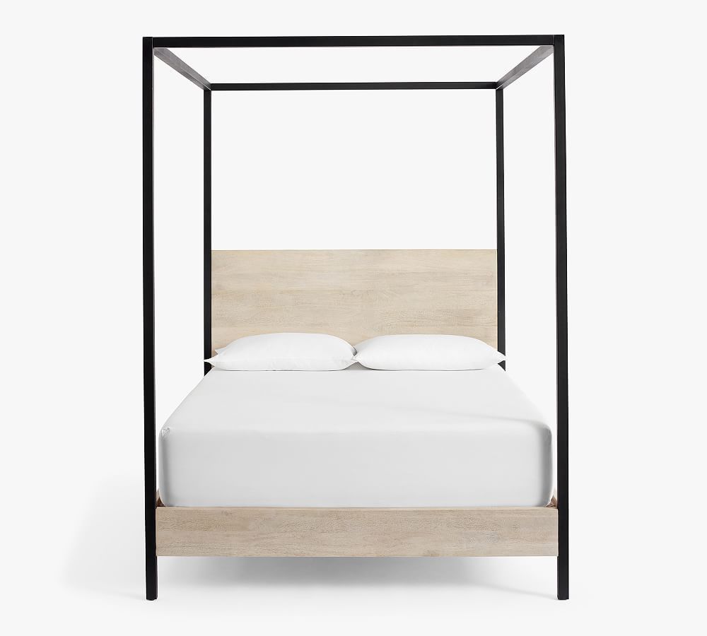 Cayman Wood & Metal Canopy Bed | Pottery Barn (US)