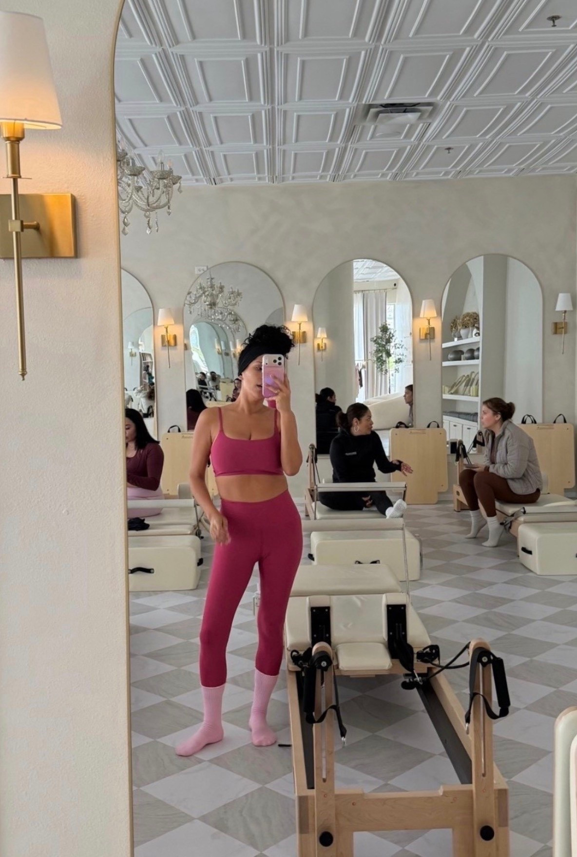 pilates days just hit different in a matching set 💗 feeling strong, cute, and slightly sore lol 

#pilatesgirl #activewearstyle #matchingset #wellnessjourney #pinkactivewear #fitnessstyle #pilatesoutfit #girlyfitness #athleisurelook #workoutwear

#LTKdayinmylife #LTKfitnessgoals #LTKmorningroutine
