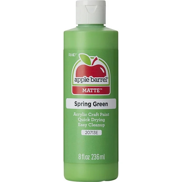 Apple Barrel crylic Craft Paint, Matte Finish, Spring Green, 8 fl oz - Walmart.com | Walmart (US)