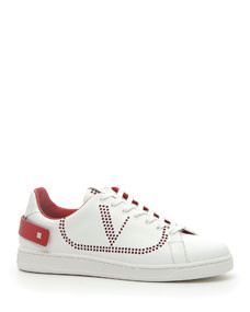 Men's Net Low-Top Leather Logo Sneakers | Bergdorf Goodman