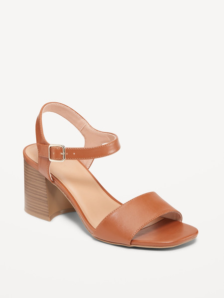Strappy Block Heel Sandals | Old Navy (US)