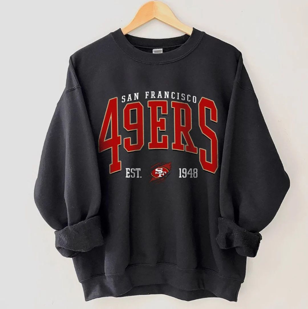 San Francisco Football Sweatshirt Vintage Style San Francisco - Etsy | Etsy (US)