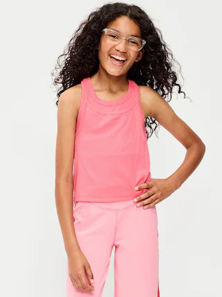 2-In-1 Ribbed Tank Top for Girls | Old Navy (US)