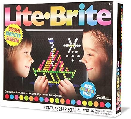 Basic Fun Lite-Brite Ultimate Classic Retro Toy, Gift for Girls and Boys, Ages 4+, Multicolor | Amazon (US)