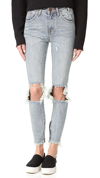 One Teaspoon Whiskey High Waisted Freebird Jeans | Shopbop