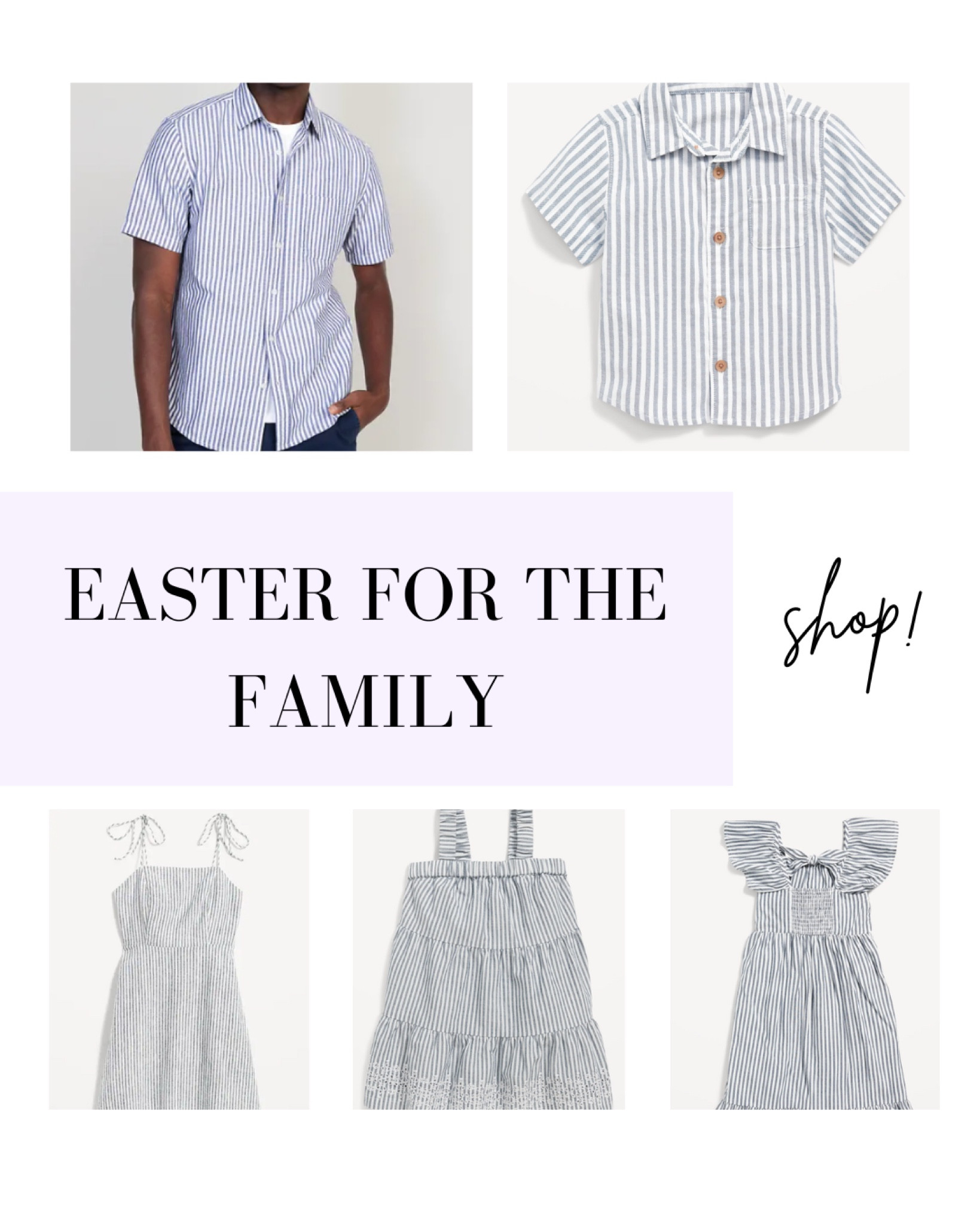 Easter look for the whole family, little boy, toddler girl, baby girl, men’s, women’s, church look, seersucker, stripes 

#LTKfamily #LTKkids #LTKSeasonal
