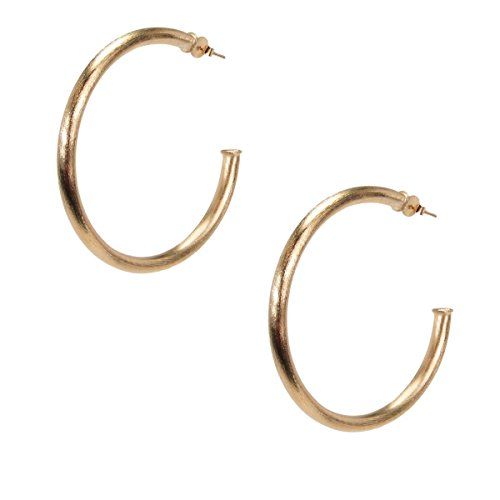 Sheila Fajl 2" Smaller Favorite Tubular Hoop Earrings in Brush Rose Gold Plated | Amazon (US)