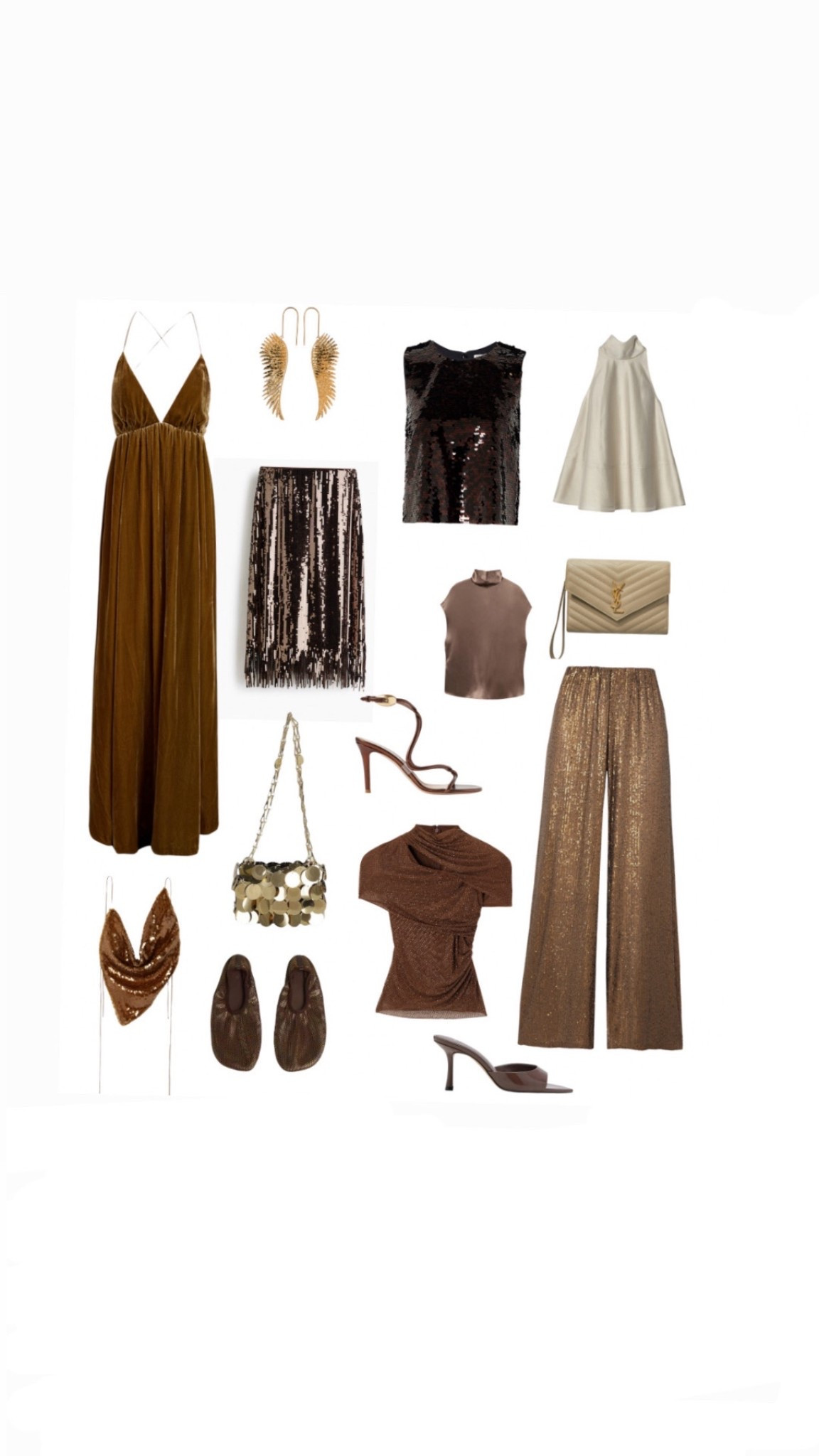 Gold & bronze with dollops of brown !
It’s a modern take on party dressing !


#LTKpartywear #LTKaustralia #LTKstyletip