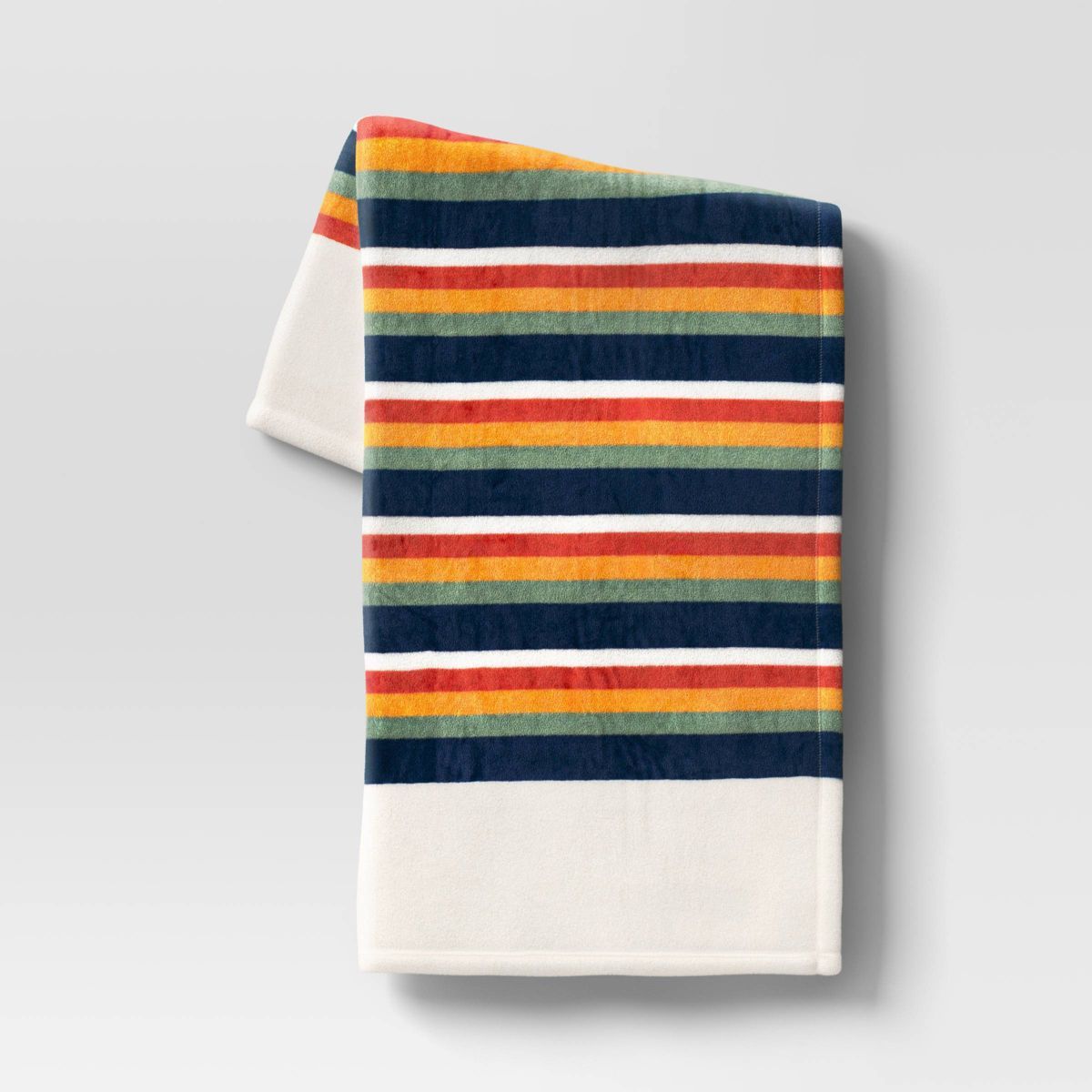 Vintage Striped Printed Plush Throw Blanket - Room Essentials™ | Target